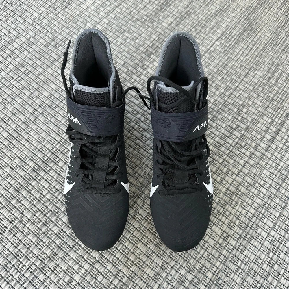 Nike Alpha Menace Pro 2 Mid Mens Football Cleats Black AQ3209